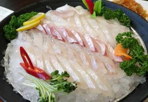 Assorted raw fish (flatfish/red sea bream/sea bass)