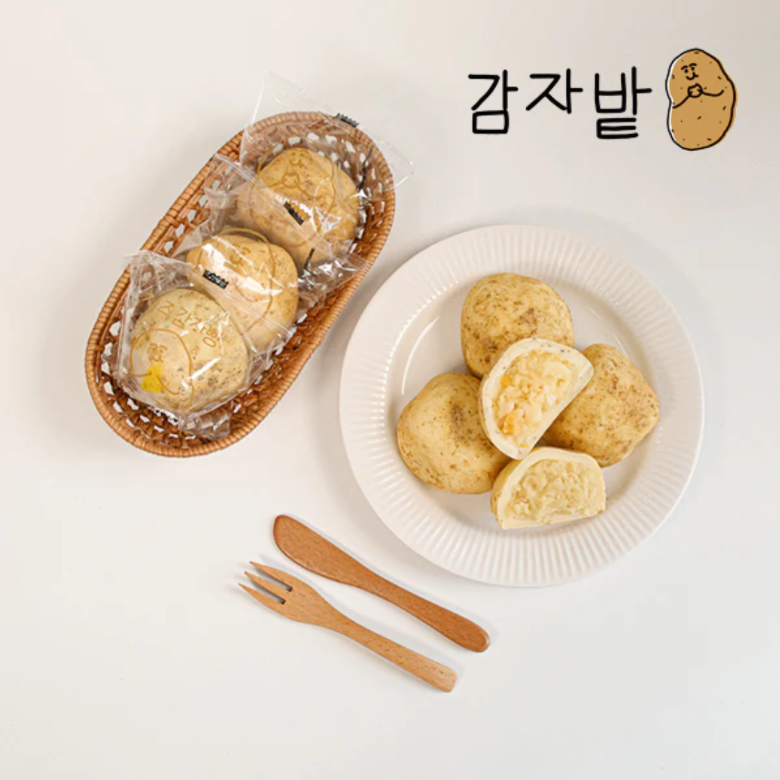 [Chuncheon Potato Field] Potato Bread (120g x 5 pieces, including almond powder) “Restock”