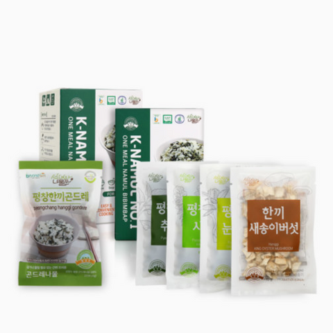 [Pyeongchang Farm] Easy one-meal 5-piece vegetable rice, K-Namul No. 1 (10g x 5 pieces) 