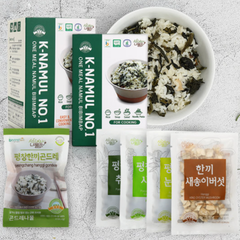 [Pyeongchang Farm] Easy one-meal 5-piece vegetable rice, K-Namul No. 1 (10g x 5 pieces) 